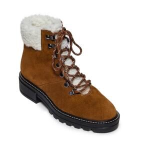 BERNARDO STUDIO Womens 8 Dasher Hiker Faux Shearling Suede Boot NEW